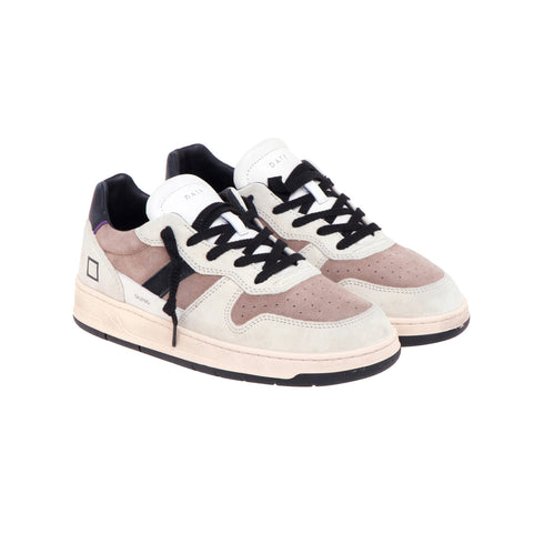 D.A.T.E. Sneakers Sneakers Uomo Court 2.0 scamosciata Grigio tortora - Francavilla Moda